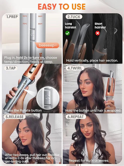 SHEGLAM HAIR – It-Curl One-Touch Instant Curler © مكواة تجعيد الشعر الفورية