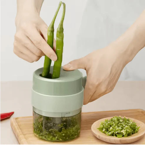 Meet & Vagitable Recharable Wireless Electric Chopper