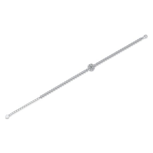 The Bridge Of Magpies Luxury Fashion Mosan Diamond Silver Jewelry Comparable To Natural Diamond Bracelet