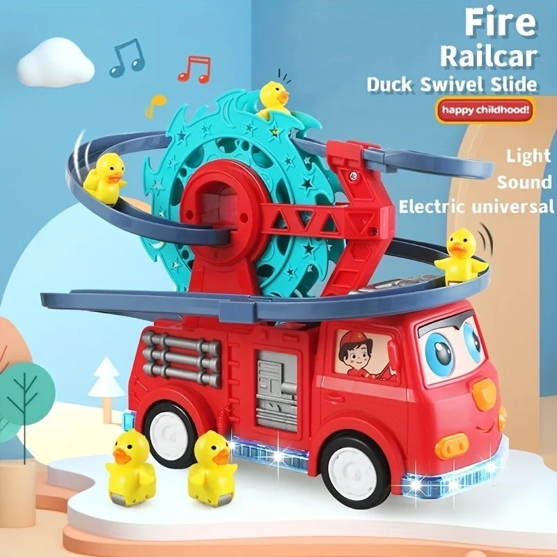 Electric Duckling Ferris Wheel Rail Car Toy