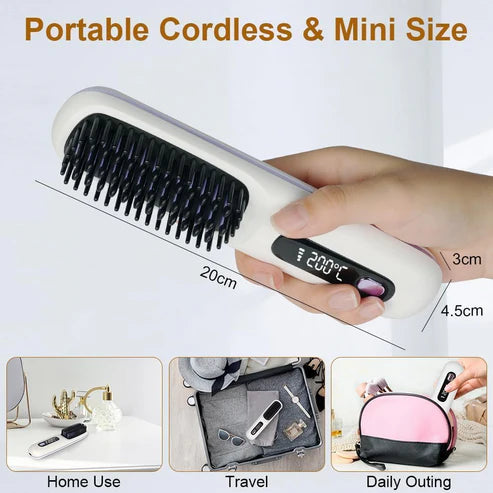 Denx - Wireless Hair Straightener   دنكس - مكواة فرد الشعر اللاسلكية